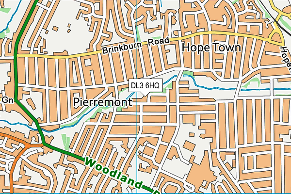 DL3 6HQ map - OS VectorMap District (Ordnance Survey)