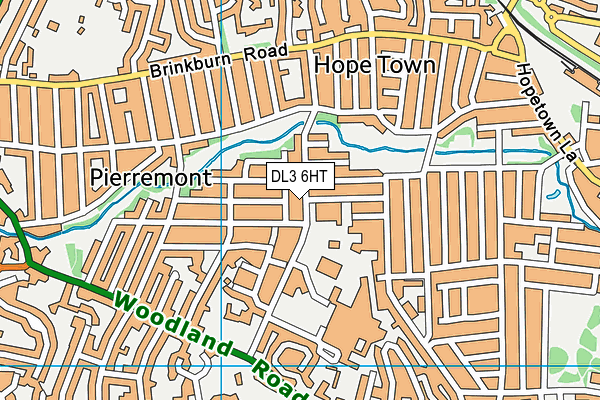 DL3 6HT map - OS VectorMap District (Ordnance Survey)