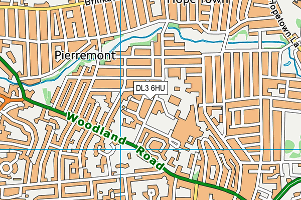 DL3 6HU map - OS VectorMap District (Ordnance Survey)