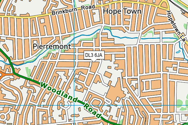 DL3 6JA map - OS VectorMap District (Ordnance Survey)