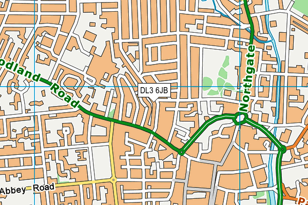 DL3 6JB map - OS VectorMap District (Ordnance Survey)