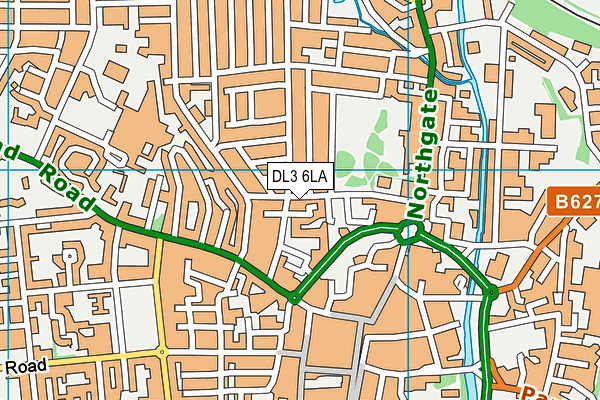 DL3 6LA map - OS VectorMap District (Ordnance Survey)