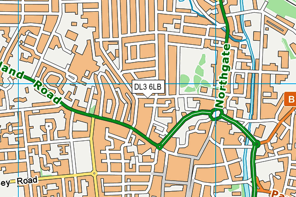 DL3 6LB map - OS VectorMap District (Ordnance Survey)