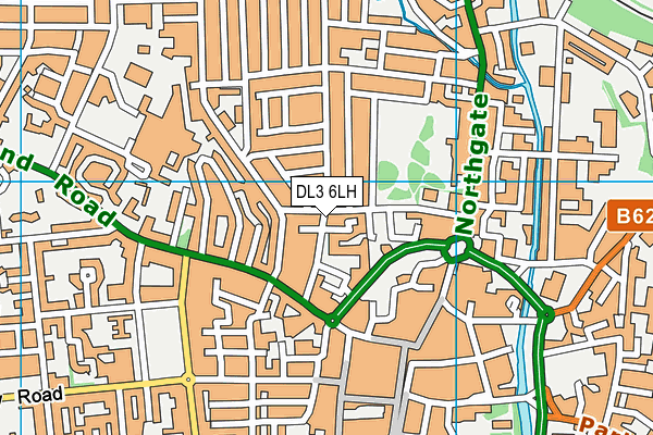 DL3 6LH map - OS VectorMap District (Ordnance Survey)