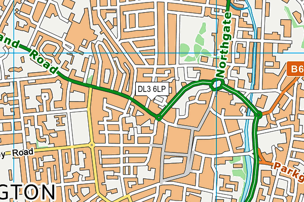 DL3 6LP map - OS VectorMap District (Ordnance Survey)