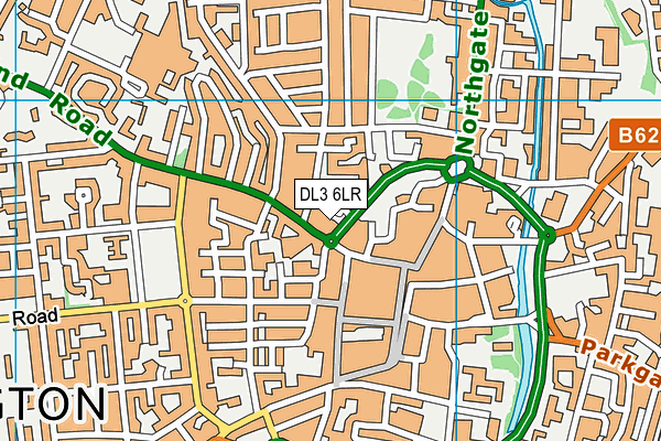 DL3 6LR map - OS VectorMap District (Ordnance Survey)