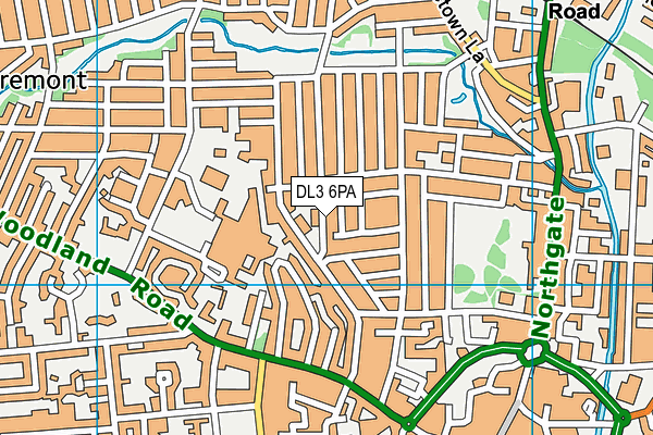 DL3 6PA map - OS VectorMap District (Ordnance Survey)