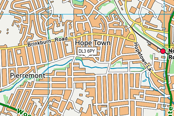 DL3 6PY map - OS VectorMap District (Ordnance Survey)