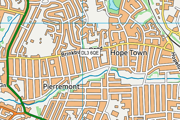 DL3 6QE map - OS VectorMap District (Ordnance Survey)
