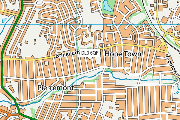 DL3 6QF map - OS VectorMap District (Ordnance Survey)