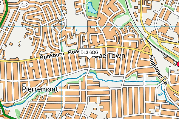 DL3 6QG map - OS VectorMap District (Ordnance Survey)