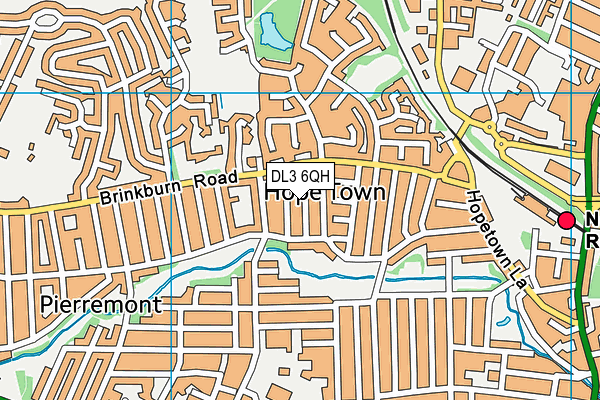 DL3 6QH map - OS VectorMap District (Ordnance Survey)