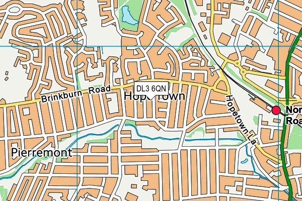 DL3 6QN map - OS VectorMap District (Ordnance Survey)