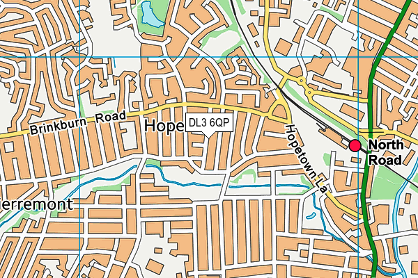 DL3 6QP map - OS VectorMap District (Ordnance Survey)