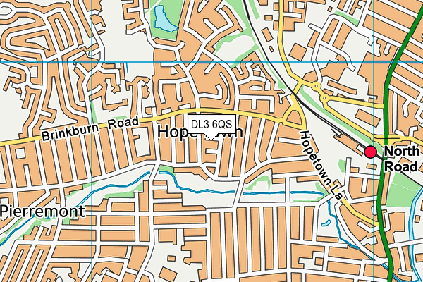 DL3 6QS map - OS VectorMap District (Ordnance Survey)