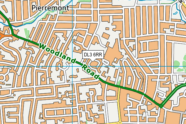 DL3 6RR map - OS VectorMap District (Ordnance Survey)