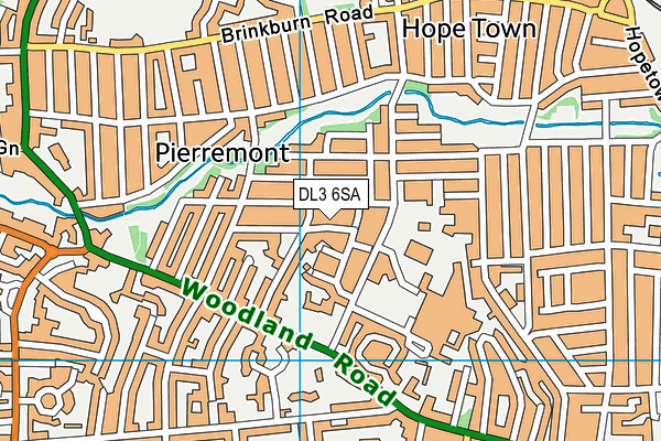 DL3 6SA map - OS VectorMap District (Ordnance Survey)