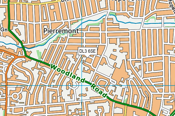 DL3 6SE map - OS VectorMap District (Ordnance Survey)