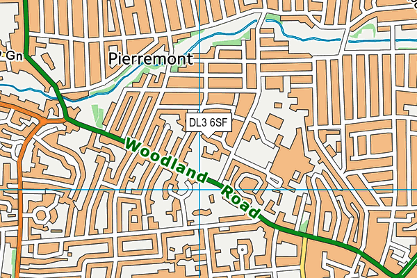 DL3 6SF map - OS VectorMap District (Ordnance Survey)