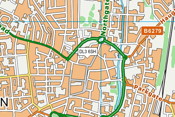 DL3 6SH map - OS VectorMap District (Ordnance Survey)