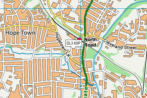 DL3 6SP map - OS VectorMap District (Ordnance Survey)