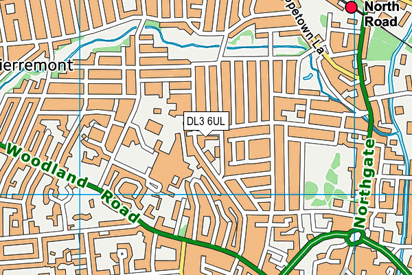 DL3 6UL map - OS VectorMap District (Ordnance Survey)