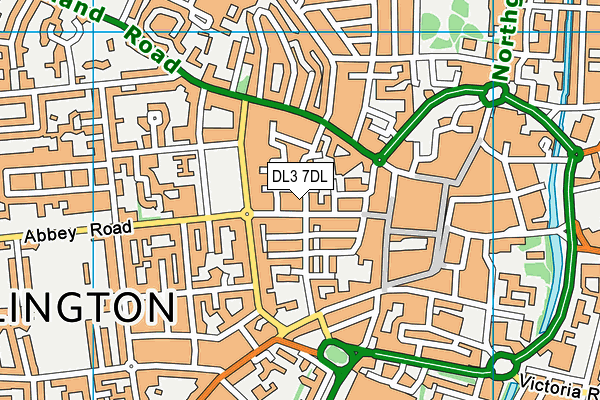 DL3 7DL map - OS VectorMap District (Ordnance Survey)