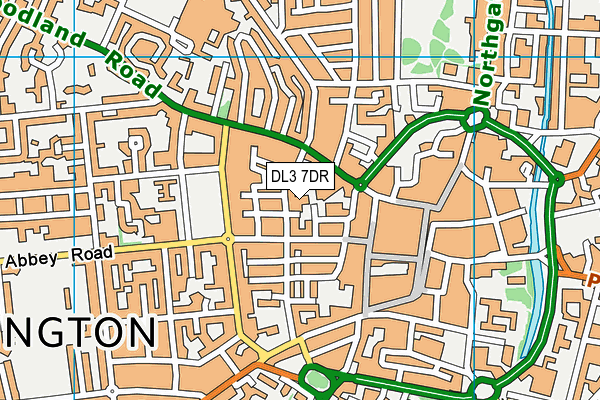 DL3 7DR map - OS VectorMap District (Ordnance Survey)