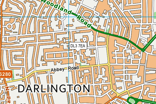 DL3 7EA map - OS VectorMap District (Ordnance Survey)