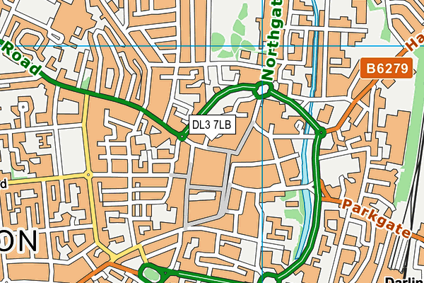 The Fitness Centre (Closed) map (DL3 7LB) - OS VectorMap District (Ordnance Survey)