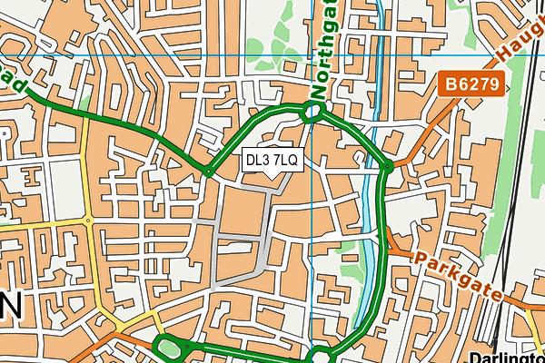 DL3 7LQ map - OS VectorMap District (Ordnance Survey)