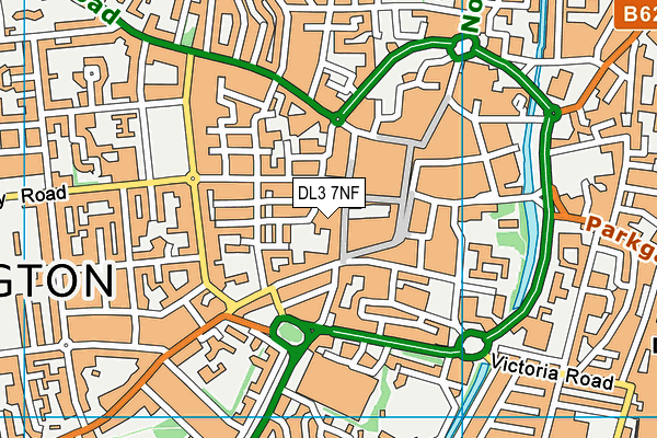 DL3 7NF map - OS VectorMap District (Ordnance Survey)