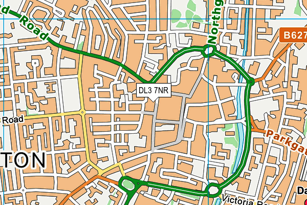DL3 7NR map - OS VectorMap District (Ordnance Survey)