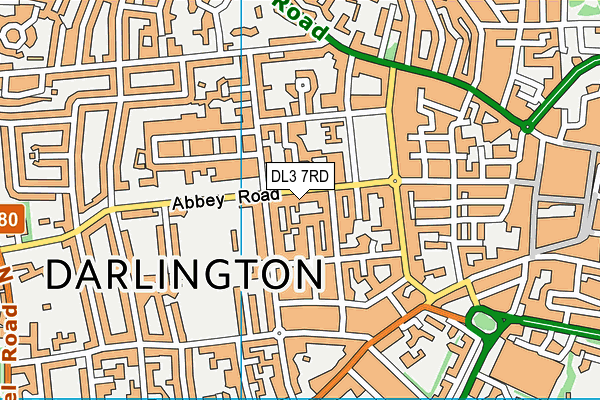 DL3 7RD map - OS VectorMap District (Ordnance Survey)