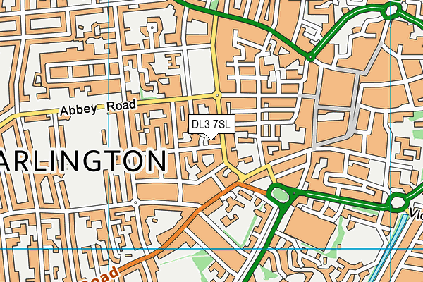 DL3 7SL map - OS VectorMap District (Ordnance Survey)