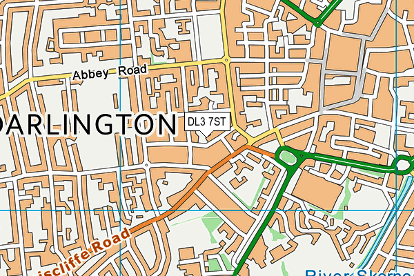 DL3 7ST map - OS VectorMap District (Ordnance Survey)