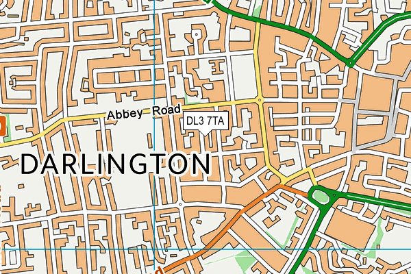 DL3 7TA map - OS VectorMap District (Ordnance Survey)
