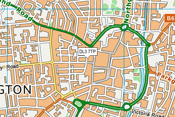 DL3 7TP map - OS VectorMap District (Ordnance Survey)
