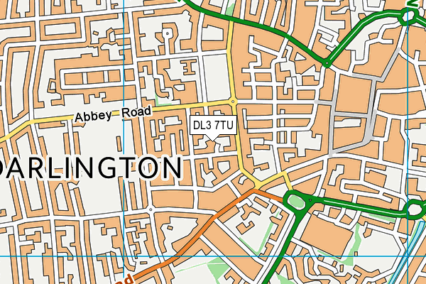 DL3 7TU map - OS VectorMap District (Ordnance Survey)