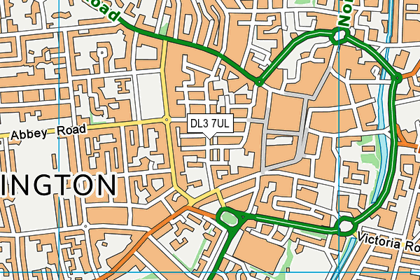 DL3 7UL map - OS VectorMap District (Ordnance Survey)