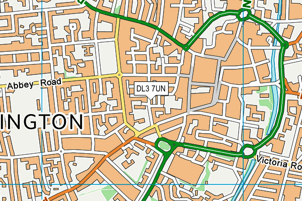 DL3 7UN map - OS VectorMap District (Ordnance Survey)