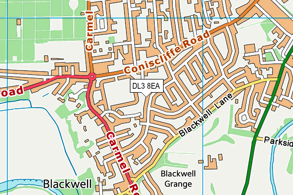 Map of BLACKWELL WATER CONSULTANCY LTD at district scale
