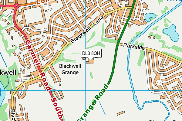 The Blackwell Grange Hotel map (DL3 8QH) - OS VectorMap District (Ordnance Survey)