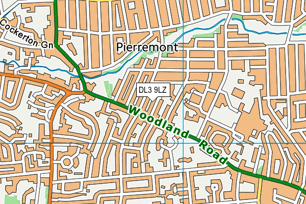 DL3 9LZ map - OS VectorMap District (Ordnance Survey)