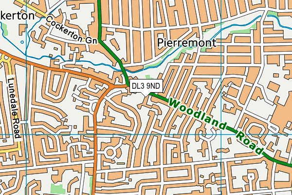 DL3 9ND map - OS VectorMap District (Ordnance Survey)