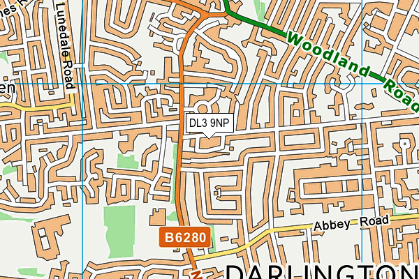 DL3 9NP map - OS VectorMap District (Ordnance Survey)
