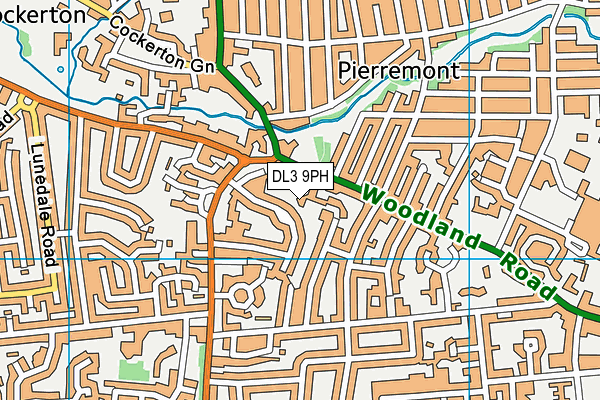 DL3 9PH map - OS VectorMap District (Ordnance Survey)