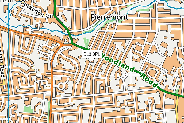 DL3 9PL map - OS VectorMap District (Ordnance Survey)