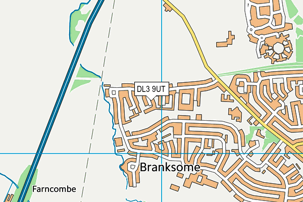 DL3 9UT map - OS VectorMap District (Ordnance Survey)