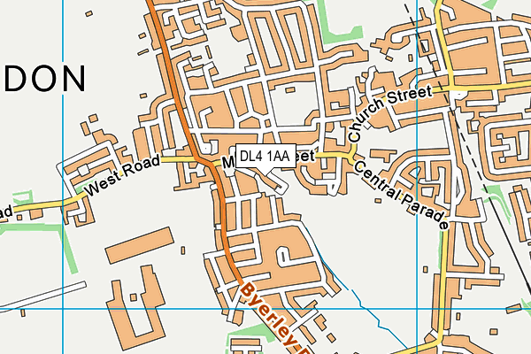 DL4 1AA map - OS VectorMap District (Ordnance Survey)